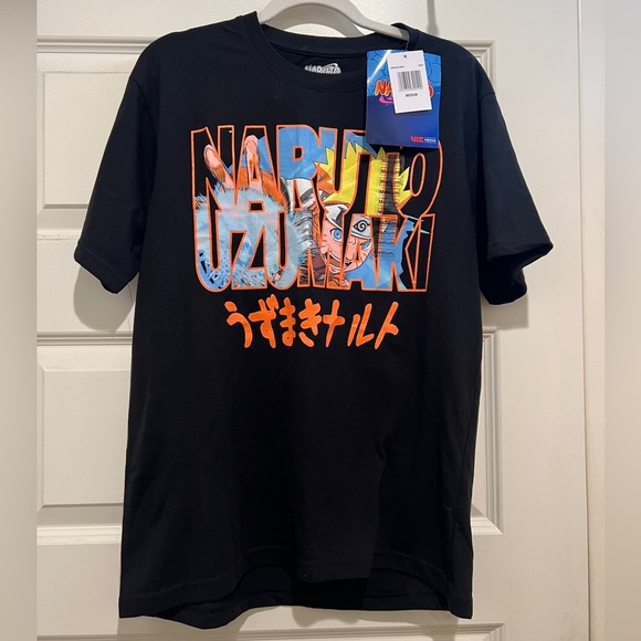 Black Naruto Graphic T-Shirt, Unisex Medium - Picture 1 of 4